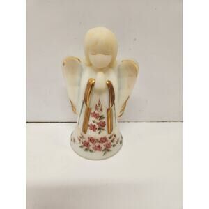 VTG FENTON ANGEL BELL WITH FLORALS LTD ED NUMBERED HANDPAINTED SIGNED V ANDERSON